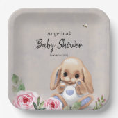 Papier Bord voor baby shower met schattig design. (Voorkant)