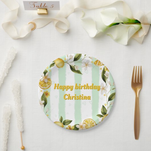 Papier Bord Zomerverjaardagsfeest Collectie (Huwelijk)