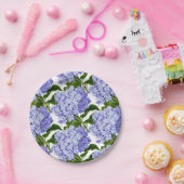 Papier-Borden-blauwe hydrangeas Papieren Bordje (Feest)