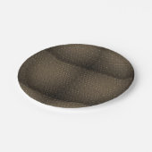 Papier borden bruin papieren bordje (Gekanteld)