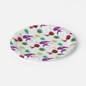 Papier Borden Dinosaurus Kleurrijk Papieren Bordje (Gekanteld)