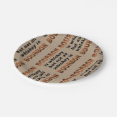 PAPIER-BORDEN - Niet alle whisky is BOURBON! Papieren Bordje (Gekanteld)