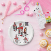 Papier borden Salon Papieren Bordje (Feest)