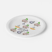 Papier Borden Uien Knoflook Keuken Koken Papieren Bordje (Gekanteld)