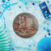 Papier borden Valentijnsdag,  Papieren Bordje (Feest)