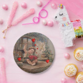 Papier borden Valentijnsdag,  Papieren Bordje (Feest)