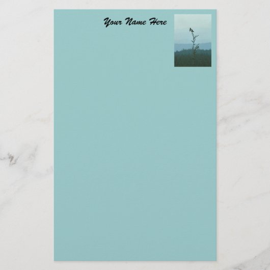 Papier - Bovenkant wereld (blauw) (Voorkant)