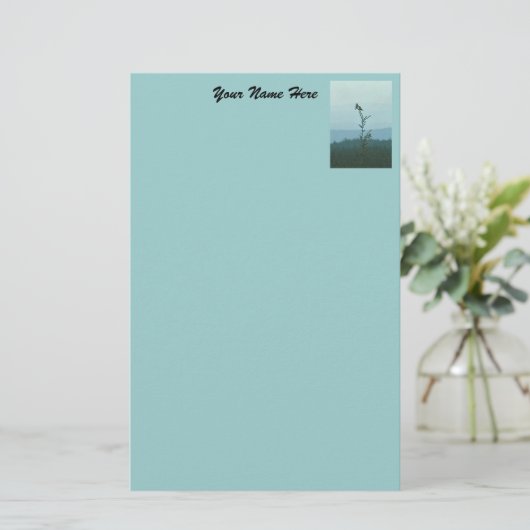 Papier - Bovenkant wereld (blauw) (Staand voorkant)