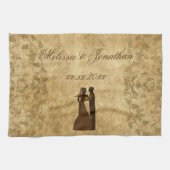  papier Bride Groom Wedding eens per keer Theedoek (Horizontaal)