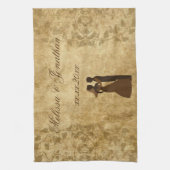  papier Bride Groom Wedding eens per keer Theedoek (Verticaal)