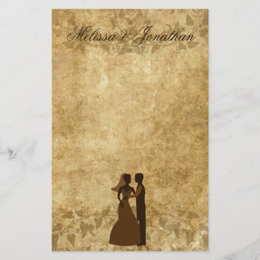 papier Bride Groom Wedding Stationery (Voorkant)