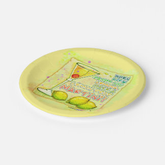 PAPIER COCKTAIL BORDEN - LEMON DROP MARTINI PAPIEREN BORDJE