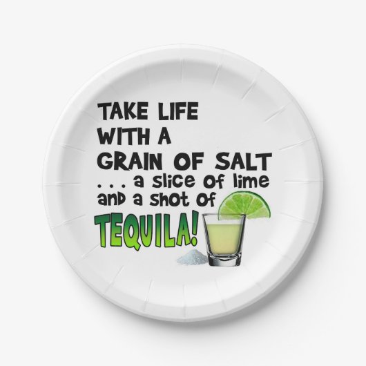 PAPIER COCKTAIL BORDEN - LIFE, LIMOEN, ZOUTEN, TEQ PAPIEREN BORDJE (Voorkant)