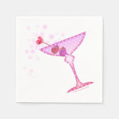 PAPIER COCKTAIL NAPKINS - PINK MARTINI SERVETTEN (Voorkant)