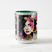 Papier Collage Style Art |  Dames Mok (Midden)