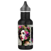 Papier Collage Style Art |  Dames Waterfles (Links)