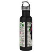 Papier Collage Style Art |  Waterfles (Achterkant)