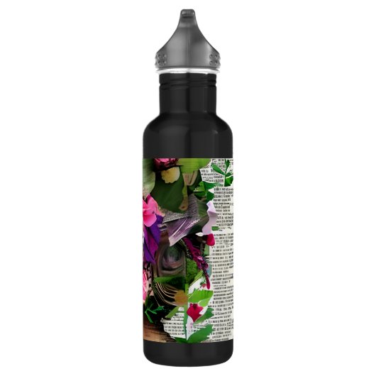 Papier Collage Style Art |  Waterfles (Rechts)