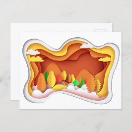 Papier Craft herfst herfst kleuren Briefkaart