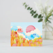 Papier Craft herfst kabelwagens Briefkaart (Staand voorkant)