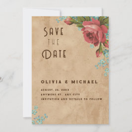 papier Craft Save the Date Notitiekaartje