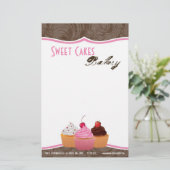 Papier - Cup Cakes Bakkerij Sweet Treats (Staand voorkant)