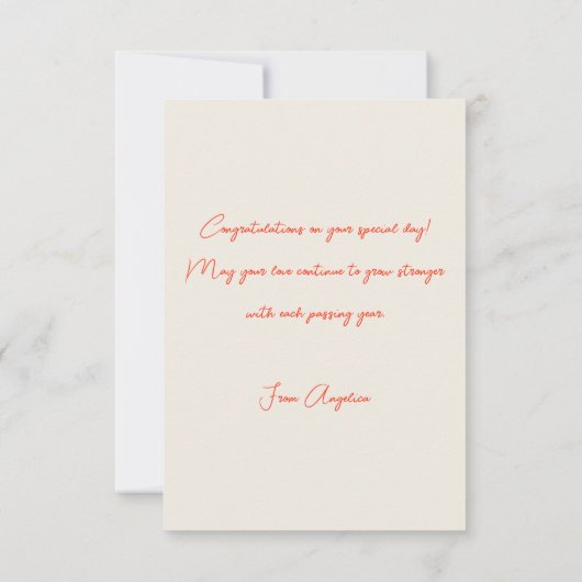 Papier-Cut Bruid en Bruidegom Wedding Gefeliciteer Kaart (Achterkant)