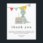 PAPIER | Cute Dinosaur Cake Kids Birthday Dank u Flyer<br><div class="desc">PAPIER | Cute Dinosaur Cake Kids Birthday Dank u. Een voordelig PAPIER (geen kaart) alternatief ZONDER ENVELOPES bij KLEINERE grootte van 4, 5 x 5, 6 inch en tegen een budgetprijs. (Standaard A6-enveloppen zijn het dichtstbijzijnde formaat dat geschikt is). De kopbal is groot in stijlvolle kleine letters met de details...</div>