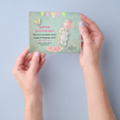 PAPIER | Cute Unicorn First Birthday Invitation Flyer (Hand)
