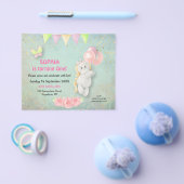 PAPIER | Cute Unicorn First Birthday Invitation Flyer (Enkel)