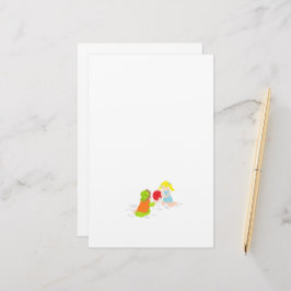 Papier: dag bij de strand briefpapier