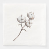 Papier Dinner servetten met Katoen Design (Voorkant)