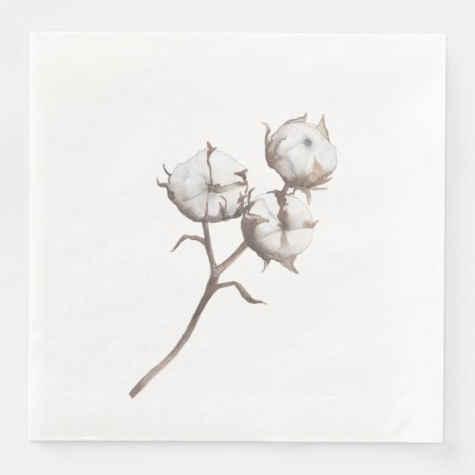 Papier Dinner servetten met Katoen Design (Voorkant)