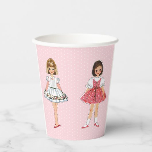 Papier Doll Party Papieren beker (Voorkant)