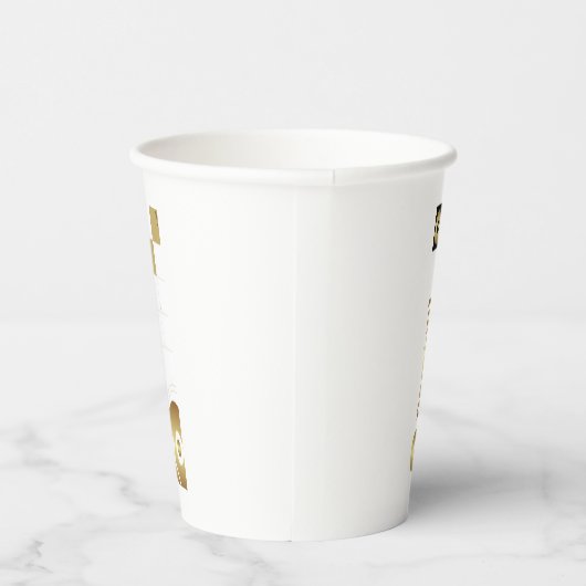 Papier Drink Cup DamienJ logo Papieren Bekers (Rechts)