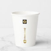 Papier Drink Cup DamienJ logo Papieren Bekers (Voorkant)