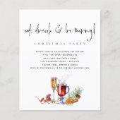 PAPIER | Eat Drink Wees prettige kerstfeestdag Flyer (Voorkant)