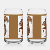 Papier Eekhoorn Frisdrankglas Blikvorm Glas (Links)