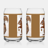 Papier Eekhoorn Frisdrankglas Blikvorm Glas (Rechts)