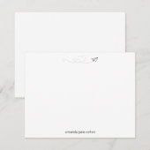 Papier, eenvoudig papier, voor het hart kaart (Voorkant / Achterkant)