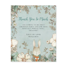 PAPIER | Eerste verjaardag Bunny Powder Blue Harte