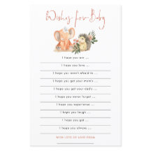 PAPIER | Egel Olifant Wensen voor Baby Shower