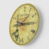  papier - Eiffeltoren en achternaam Grote Klok (Hoek)