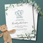 PAPIER Elephant Eucalyptus Baby shower Flyer