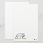 Papier-elephants Briefpapier (Voorkant / Achterkant)