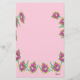 Papier- en Aziatische Lily Briefpapier