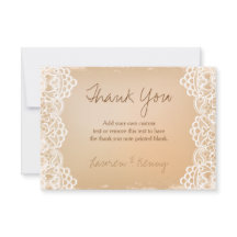 Papier en kant, bedankt kaarten