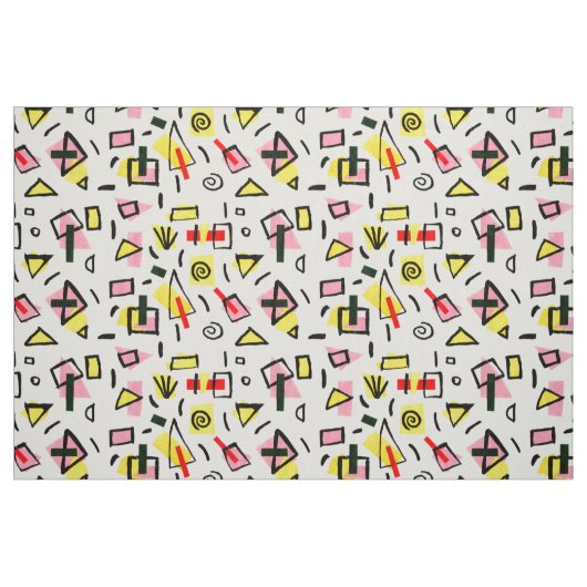 Papier- en schilderenkollage stof (Fat Quarter)