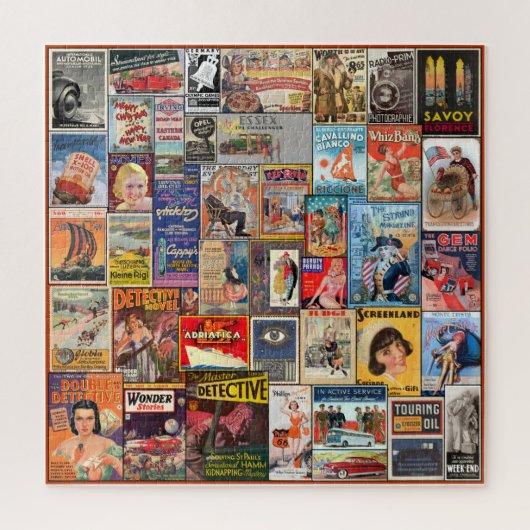 PAPIER EPHEMERA COLLAGE LEGPUZZEL (Verticaal)