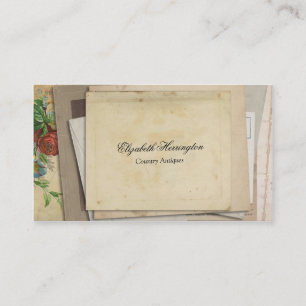 papier Ephemera Gestapelde Antiek stijl Visitekaartje